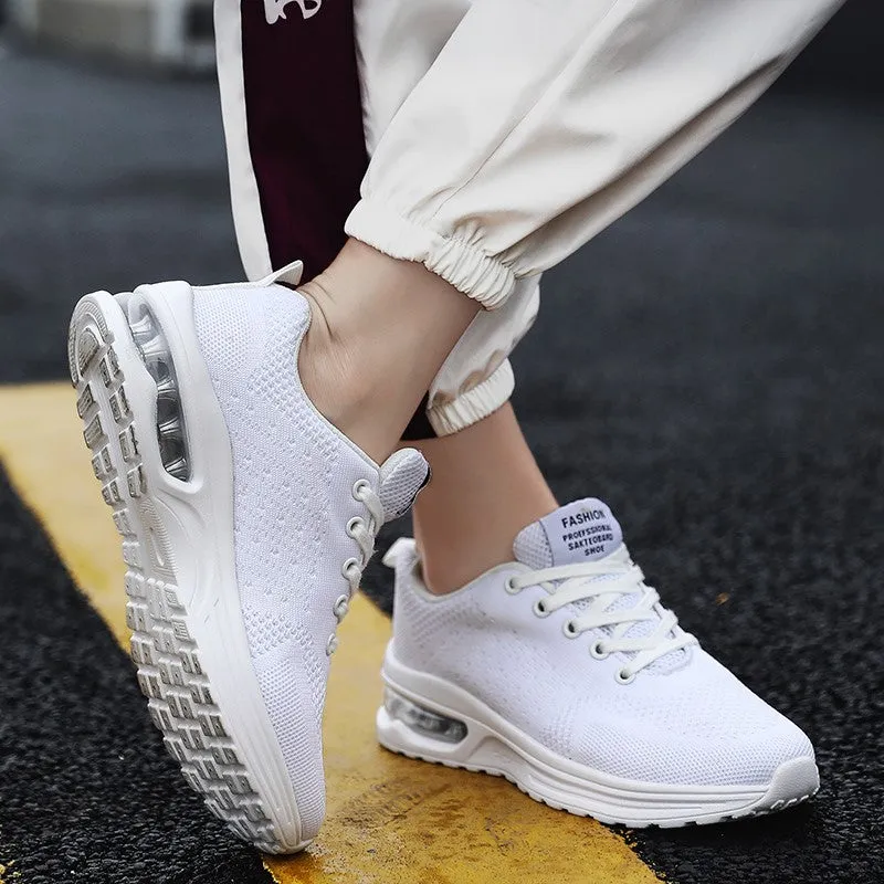 Women's popular breathable air cushion platform tennis sneakers