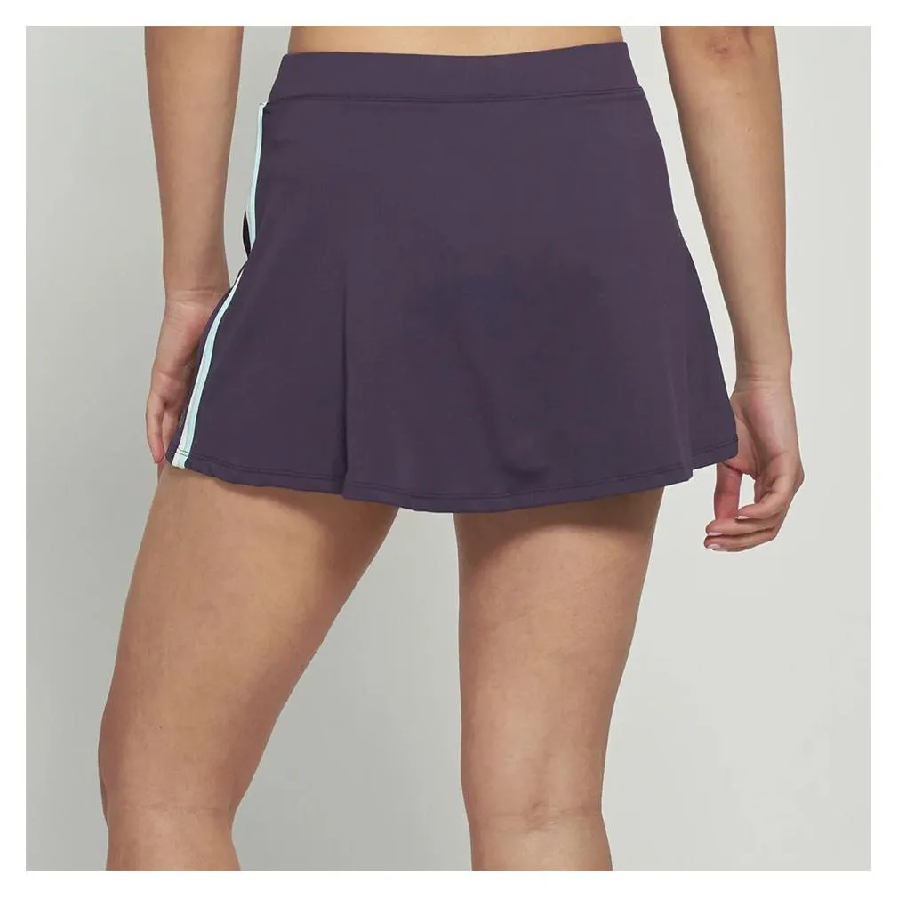 Women's Racer 13 Inch Tennis Skort Dark Purple and White