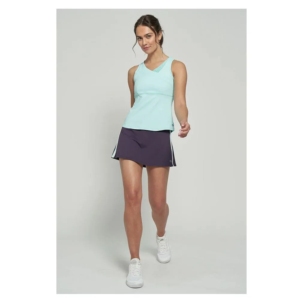 Women's Racer 13 Inch Tennis Skort Dark Purple and White