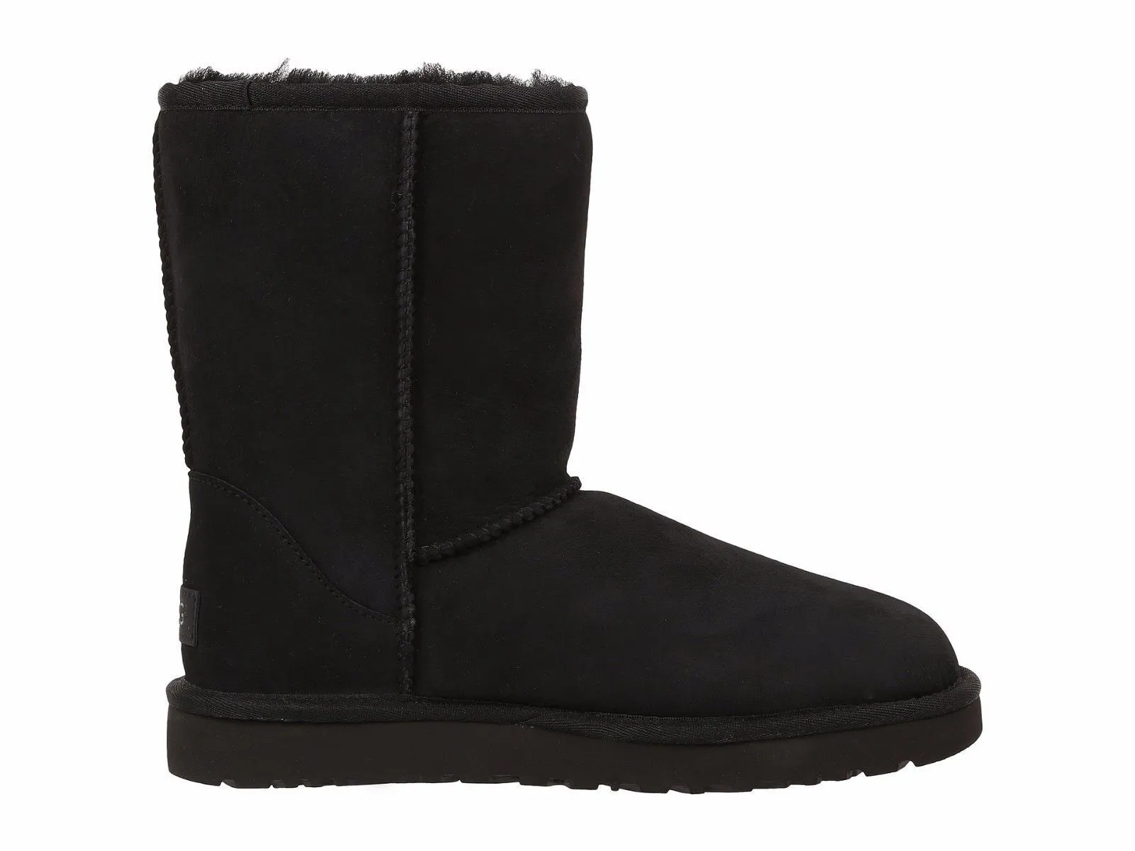 Women's Shoes UGG CLASSIC SHORT II Mid-Calf Sheepskin Boots 1016223 BLACK