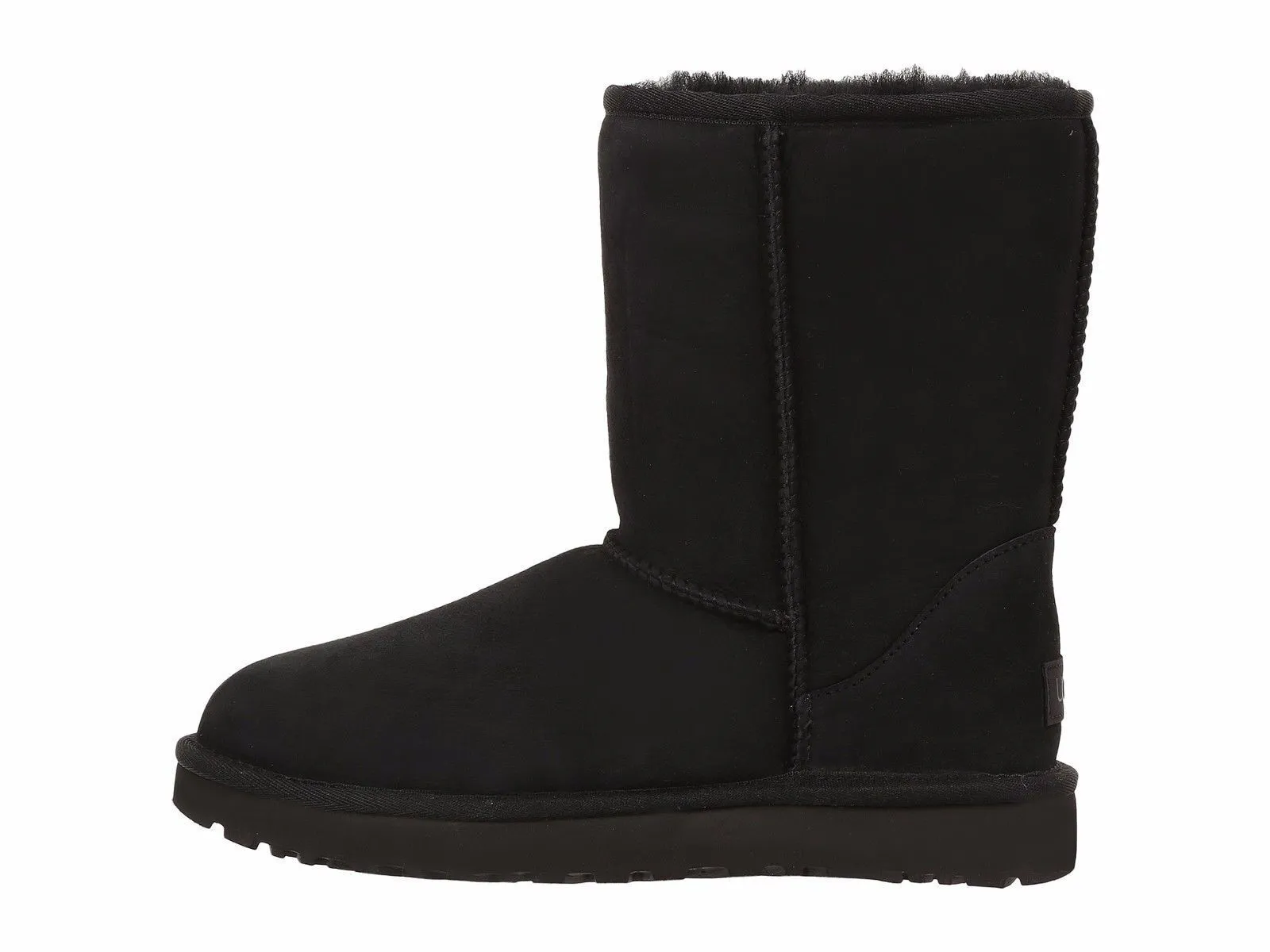 Women's Shoes UGG CLASSIC SHORT II Mid-Calf Sheepskin Boots 1016223 BLACK