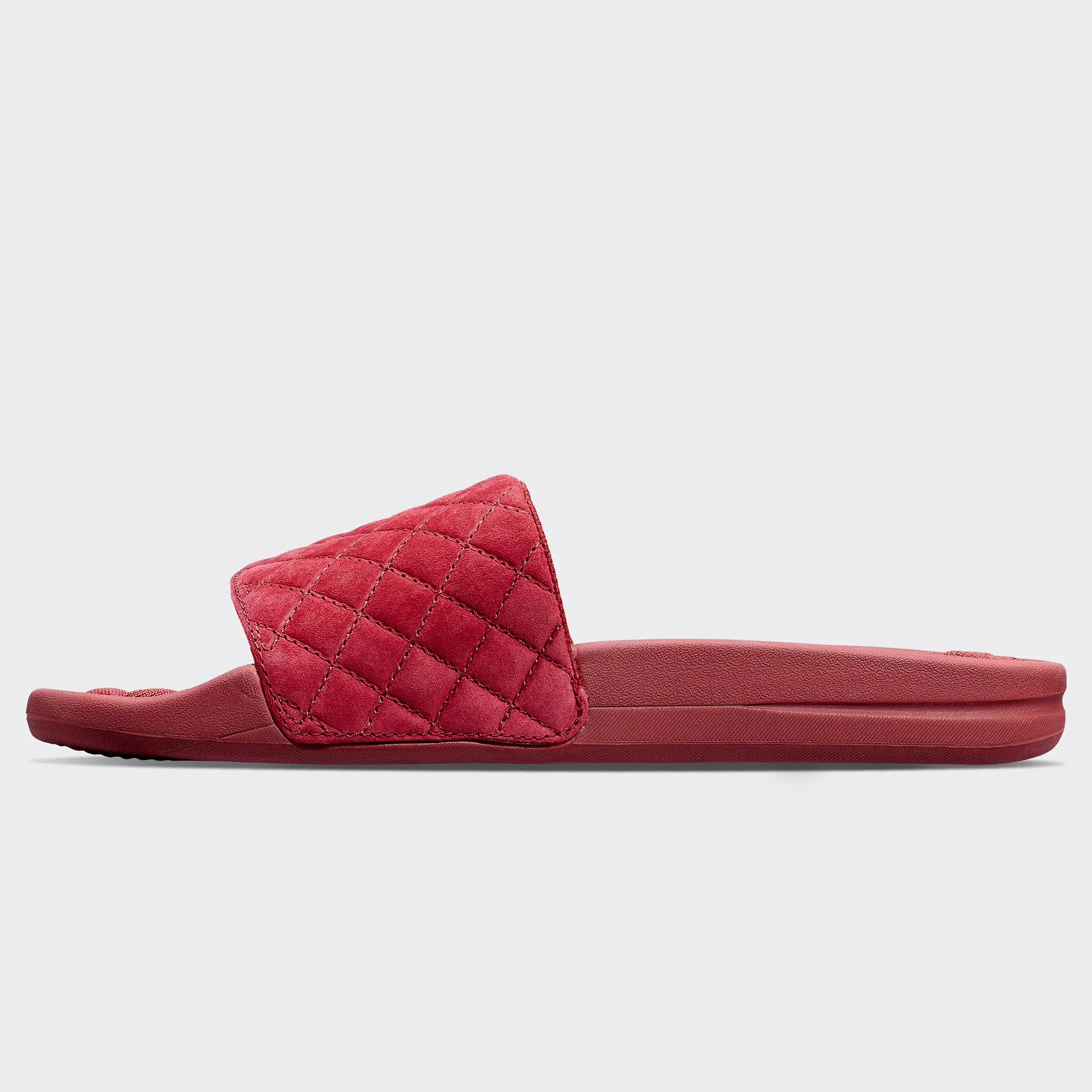 Women's Suede Lusso Slide Crimson