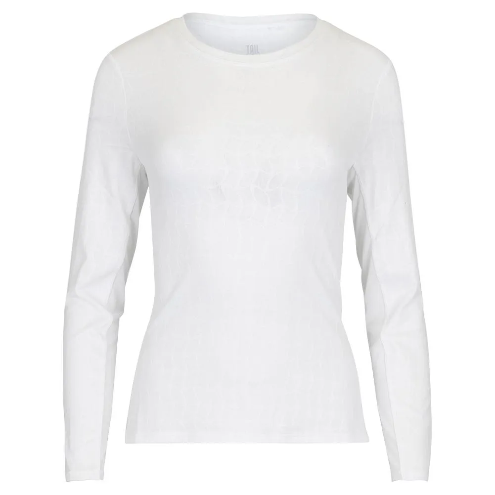 Women`s Sunlee Long Sleeve Tennis Top Oval Jacquard