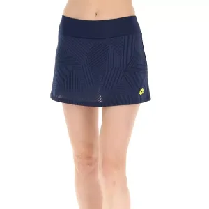 Women's Superrapida V Pickleball Skort Dark Denim and Acid Yellow